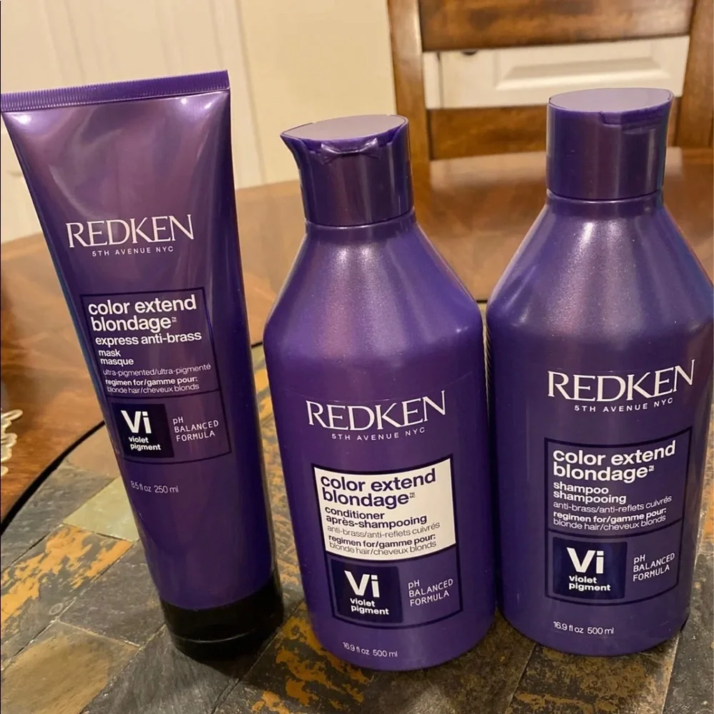 Redken Color Extend Blondage Salon Kit Shampoo Conditioner Mask